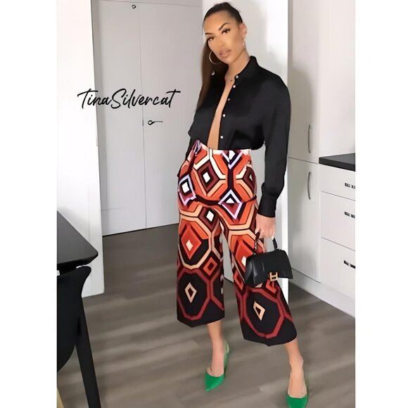 BLOGGER'S FAVE! Zara Retro High Waisted Culottes NWT - Picture 11 of 17